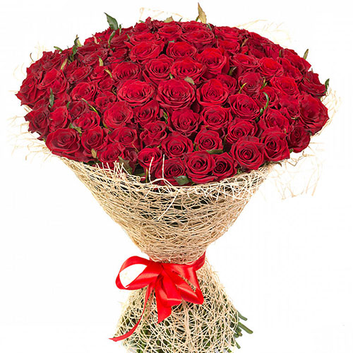 фото товара 101 червона троянда | «Букетик Ізмаїл»