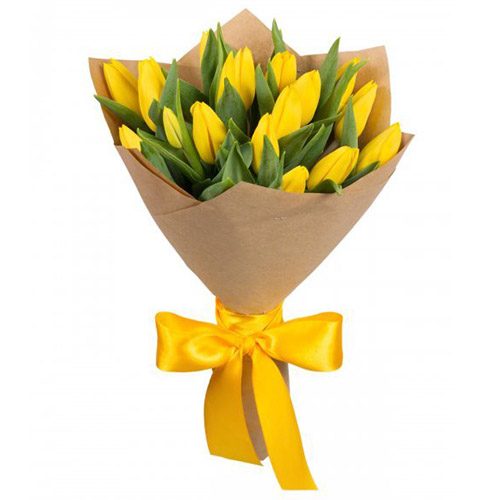 Фото товара 15 жёлтых тюльпанов в Измаиле