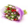 Фото товара 21 пурпурный тюльпан в крафт в Измаиле