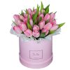 Фото товара 25 бело-розовых тюльпанов в Измаиле