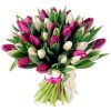 Фото товара 45 алых тюльпанов в коробке в Измаиле
