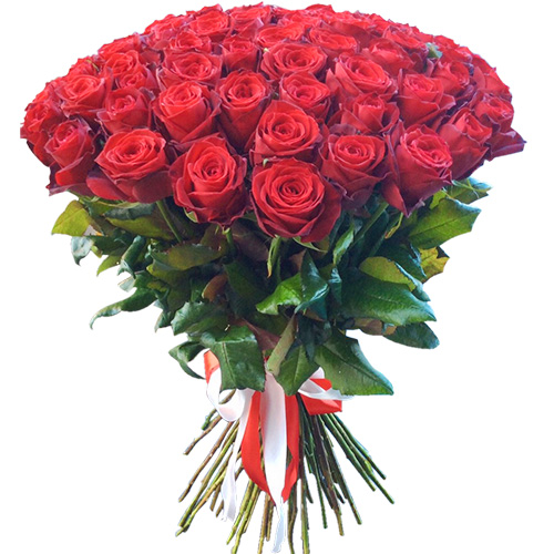 фото товара 51 червона троянда | «Букетик Ізмаїл»