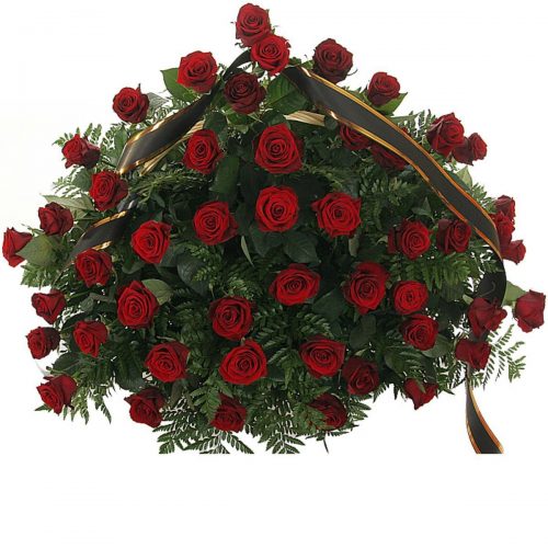 Фото товара 70 красных роз в корзине в Измаиле