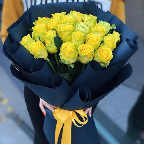 Фото товара Траурный букет жёлтых роз в Измаиле