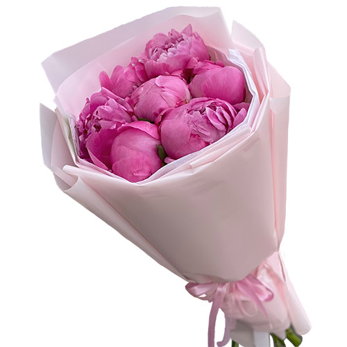 Фото товара 7 розовых пионов в Измаиле