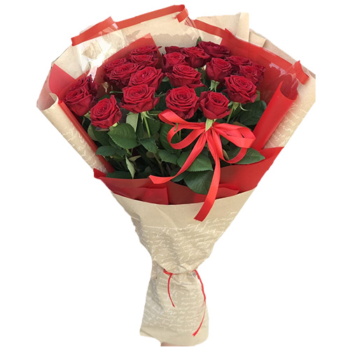 Фото товара Букет роз 21 красная в Измаиле