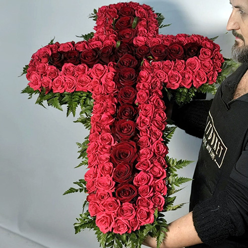 Фото товара Икебана "Алый крест" в Измаиле